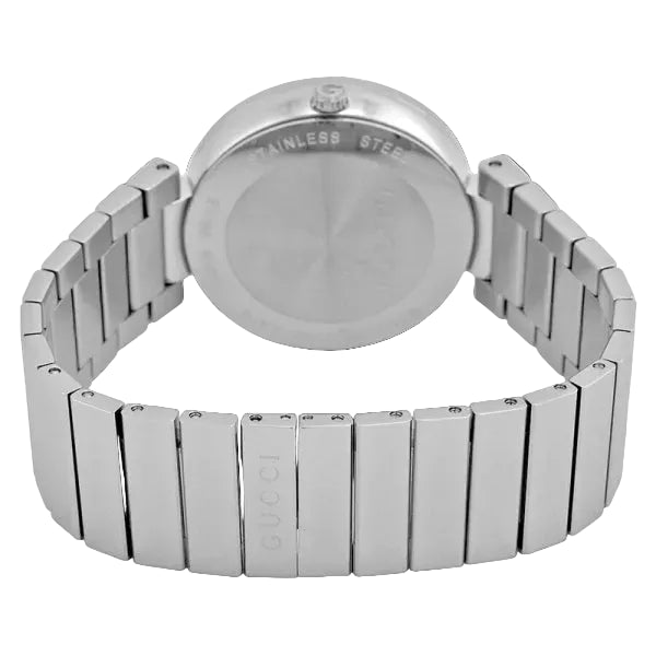 Gucci Women’s Swiss Made Quartz Silver Stainless Steel Silver Dial 37mm Watch YA133308