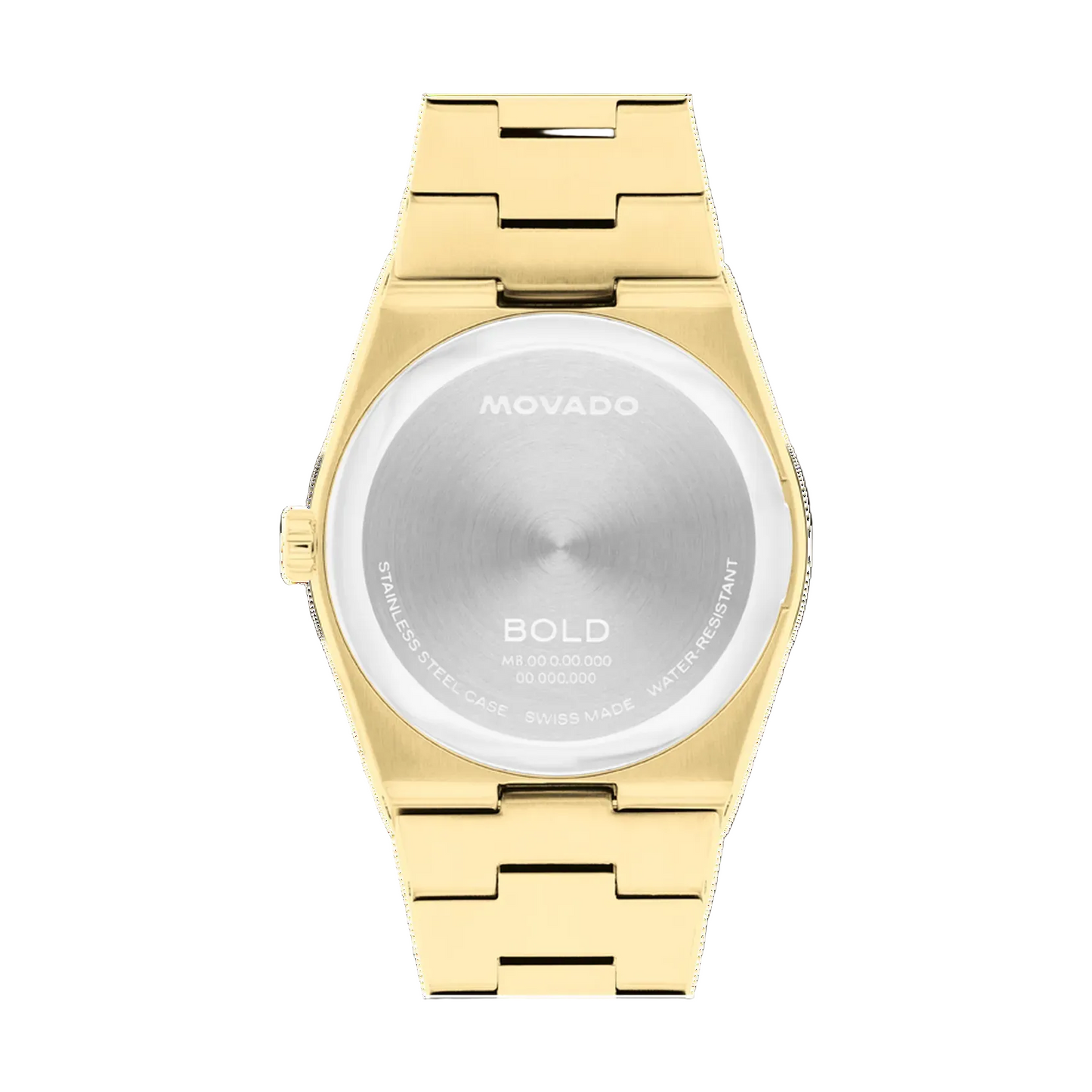 Movado Women’s Swiss Made Quartz BOLD Gold Stainless Steel White Dial 35mm Watch 3601187