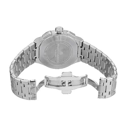 Maurice Lacroix Men’s Quartz Swiss Made Silver Stainless Steel Silver Dial 44mm Watch AI1018-SS002-131-1