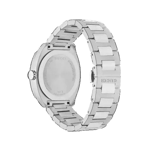 Gucci Men’s Swiss Made Quartz Stainless Steel Black Dial 40mm Watch YA142301
