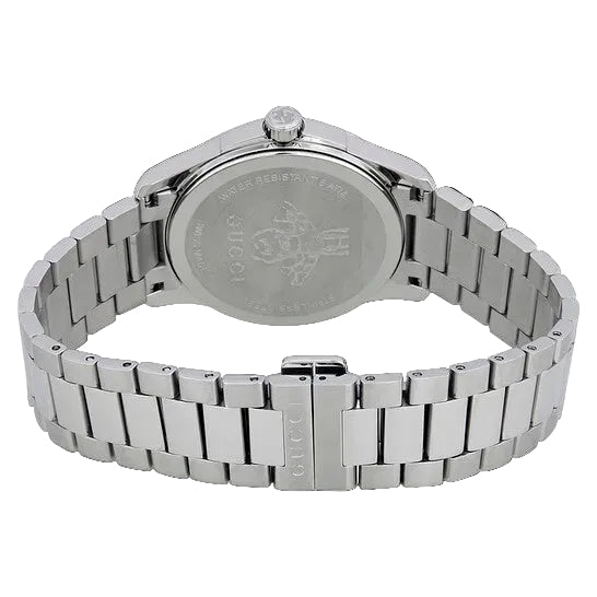 Gucci Unisex Swiss Made Quartz Stainless Steel Black Dial 38mm Watch YA1264029A