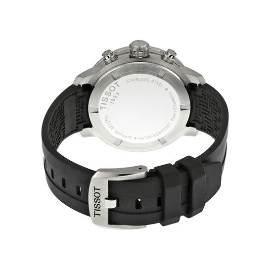 TISSOT PRC 200 Men’s Quartz Swiss Made Black Silicone Strap Black Dial 42mm Watch T055.417.17.057.00
