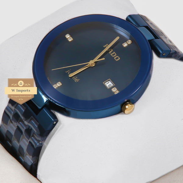 Latest Collection All Blue Stainless Steel With Golden Figure