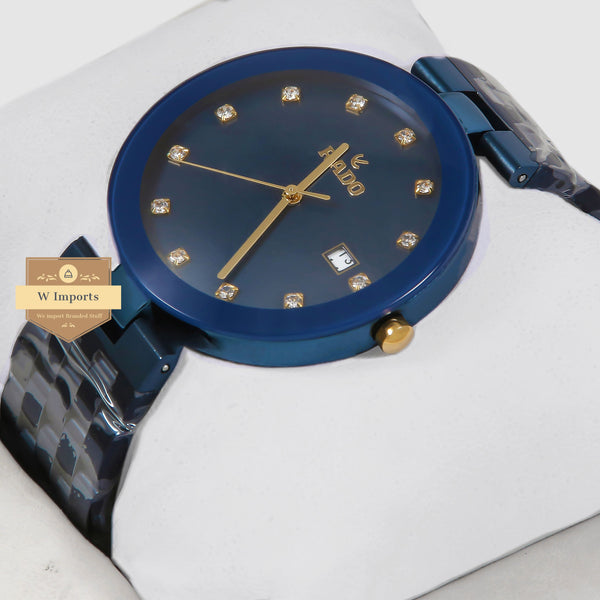 Latest Collection All Blue Stainless Steel With Golden Stone Index