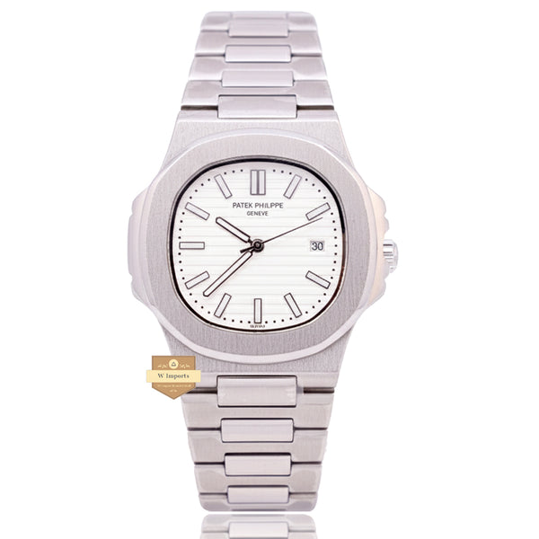 NEW LATEST COLLECTION  SILVER WITH WHITE DAIL CHAIN WATCH