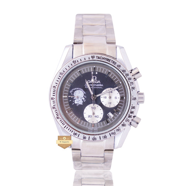 NEW LATEST CHRONOGRAPH COLLECTION SILVER WITH BROWN DIAL & CHAIN WATCH