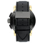 Gucci Men’s Swiss Made Quartz Leather Strap Black Dial 44mm Watch YA101203