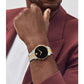 Movado Men’s Swiss Made Quartz Two Tone Yellow Gold Stainless Steel Black Dial 40mm Watch 0607200