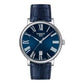 TISSOT Men’s Quartz Swiss Made Leather Strap Blue Dial 40mm Watch T122.410.16.043.00