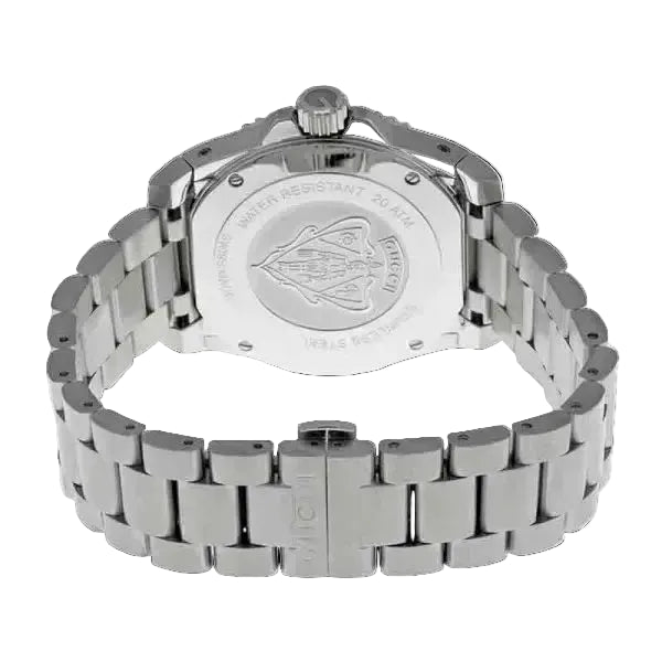 Gucci Men’s Swiss Made Quartz Stainless Steel Black Dial 40mm Watch YA136301A