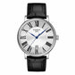 TISSOT Men’s Quartz Swiss Made Black Leather Strap Silver Dial 40mm Watch T122.410.16.033.00
