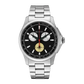 Gucci Men’s Swiss Made Quartz Silver Stainless Steel Black Dial 44mm Watch YA126267