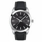 TISSOT Men’s Swiss Made Quartz Black Leather Strap Black Dial 40mm Watch T127.410.16.051.00