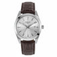 TISSOT Men’s Swiss Made Quartz Brown Leather Strap Silver Dial 40mm Watch T127.410.16.031.01