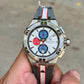 Maurice Lacroix Men’s Quartz Swiss Made Multi Color Silicone Strap Silver Sunray Dial 44mm Watch AI1018-TT031-130-2