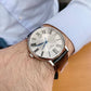 TISSOT Men’s Quartz Swiss Made Black Leather Strap Silver Dial 40mm Watch T122.410.16.033.00