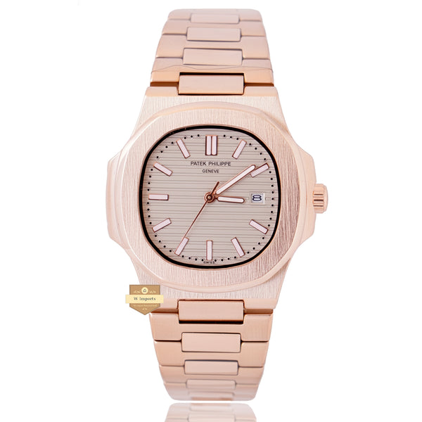 NEW LATEST COLLECTION  ROSE GOLDEN WITH GREY DAIL CHAIN WATCH