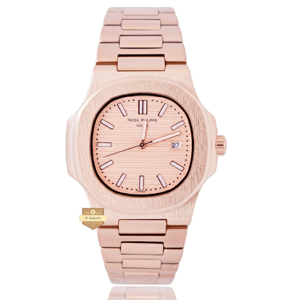NEW LATEST COLLECTION  ALL ROSE GOLDEN WITH ROSE GOLD DAIL CHAIN WATCH