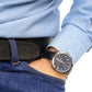 TISSOT Men’s Quartz Swiss Made Blue Leather Strap Blue Dial 42mm Watch T055.417.16.047.00