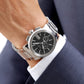 Gucci Men’s Swiss Made Quartz Stainless Steel Silver Dial 44mm Watch YA101204