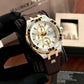 Maurice Lacroix Men’s Quartz Swiss Made Brown Leather Strap Silver Dial 44mm Watch AI1018-PVY11-132-1