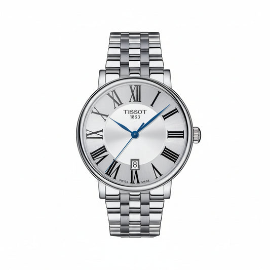 TISSOT Men’s Quartz Swiss Made Stainless Steel Silver Dial 40mm Watch T122.410.11.033.00