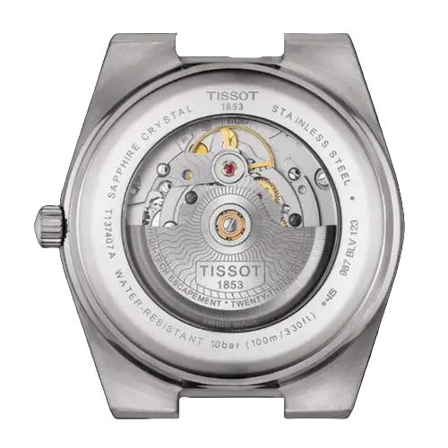TISSOT PRX Men’s Swiss Made Powermatic Silver Stainless Steel Black Dial 40mm Watch T137.407.11.051.00