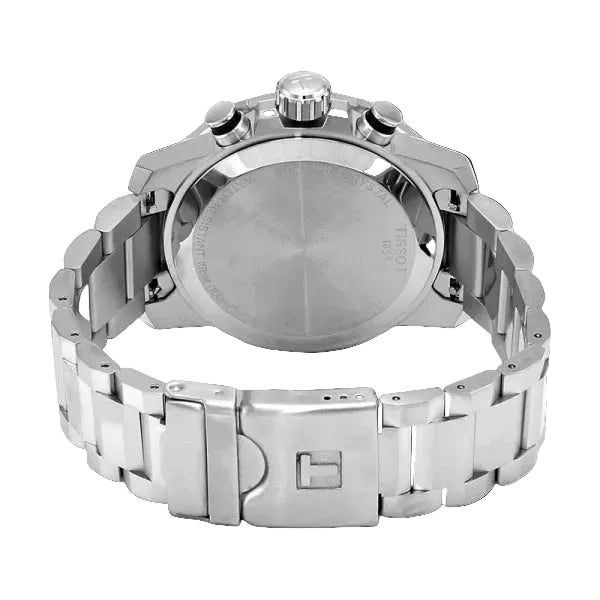 TISSOT Men’s Quartz Swiss-Made Silver Stainless Steel Black Dial 45mm Watch T125.617.11.051.00