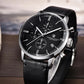 PAGANI DESIGN MEN'S WATCH CHRONOGRAPH SILVER STAINLESS STEEL BLACK DAIL BLACK STRAP SKU-PD-2720K