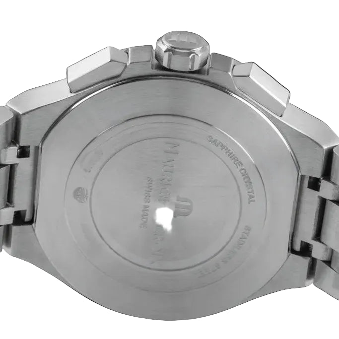 Maurice Lacroix Men’s Quartz Swiss Made Silver Stainless Steel Green Dial 44mm Watch AI1018-SS002-630-1