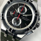Maurice Lacroix Men’s Quartz Swiss Made Green Leather Strap Black Dial 44mm Watch AI1018-PVB21-330-1