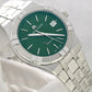 Maurice Lacroix Men’s Quartz Swiss Made Silver Stainless Steel Green Dial 40mm Watch AI1108-SS002-630-1