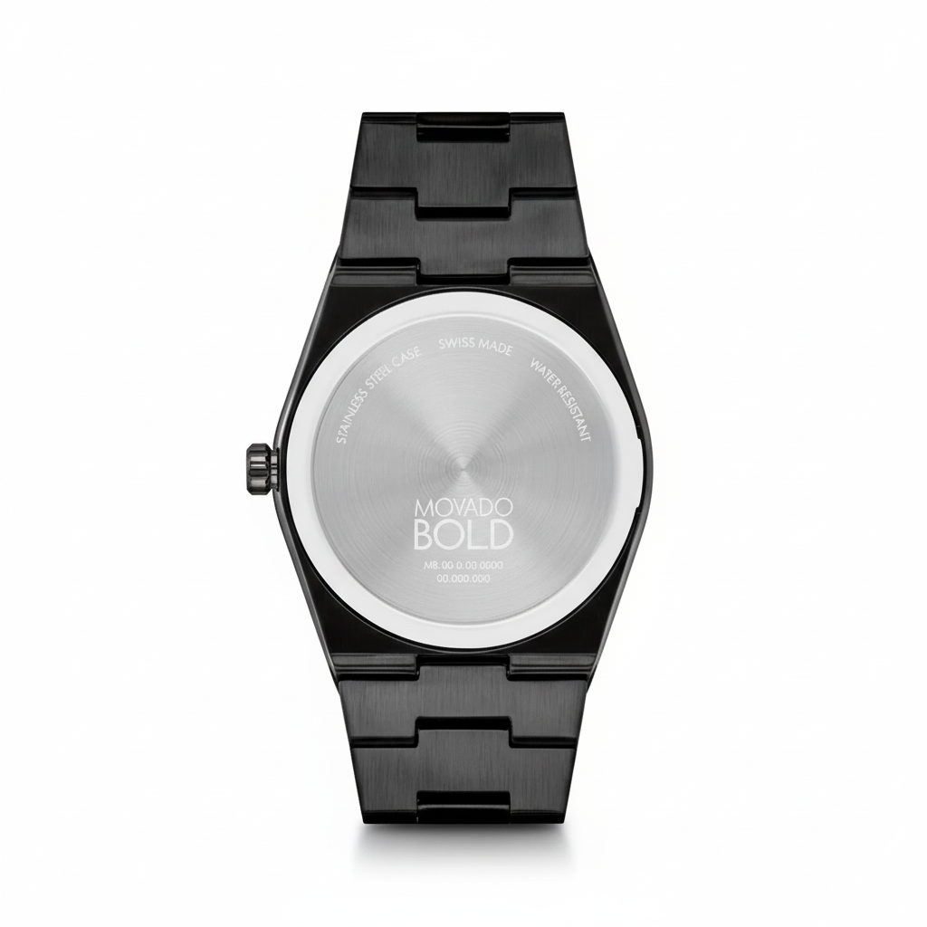 Movado Men’s Swiss Made Quartz BOLD Stainless Steel Rose Gold Sunray Dial 40mm Watch 3601244