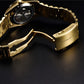 PAGANI DESIGN MEN'S DAYNDATE GOLDEN PRESIDENT AUTOMATIC BUGET STONED BLACK DAIL 36MM CHAIN WATCH SKU-PD1752