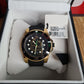 Gucci Men’s Swiss Made Quartz DIVE SNAKE Silicone Strap Black Dial 45mm Watch YA136219