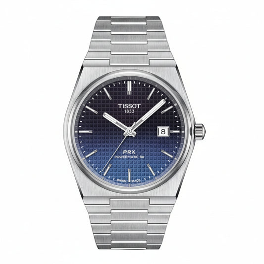 TISSOT PRX Men’s Swiss Made Powermatic Silver Stainless Steel Black-Chameleon Dial 40mm Watch T137.407.11.051.01