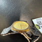 Gucci Women’s Swiss Made Quartz Silver Stainless Steel Gold Dial 34mm Watch YA163403