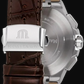 Maurice Lacroix Men’s Quartz Swiss Made Brown Leather Strap Silver Dial 44mm Watch AI1018-PVY11-132-1