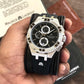 Maurice Lacroix Men’s Quartz Swiss Made Black Silicone Strap Black Dial 44mm Watch AI1018-SS001-330-2