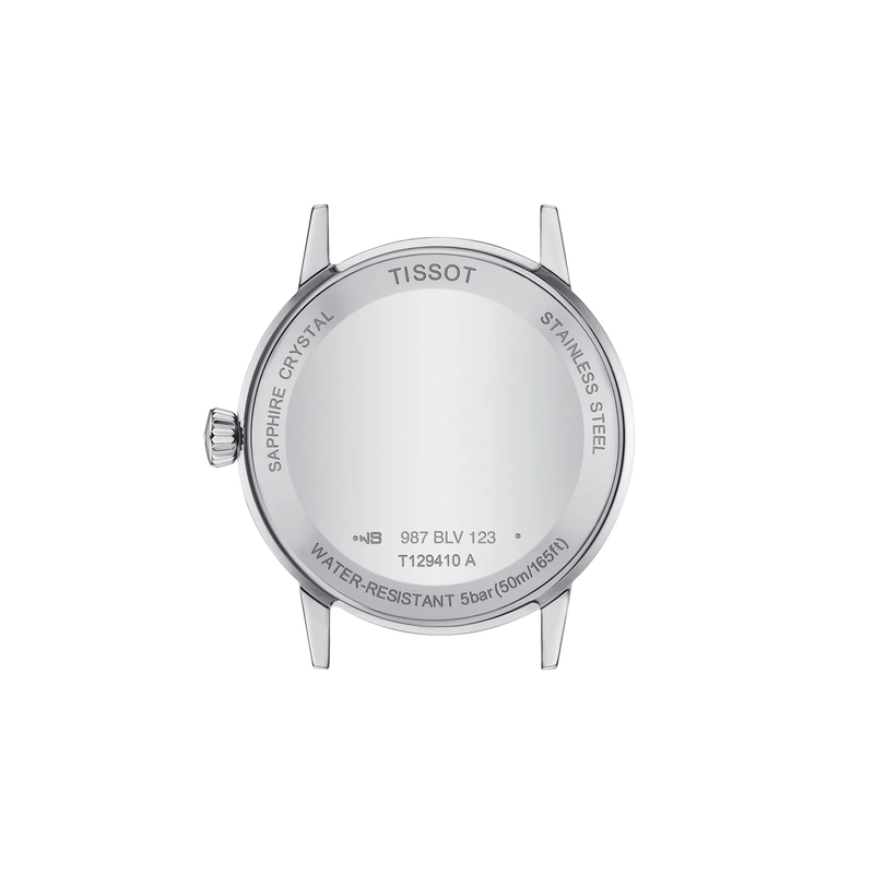 TISSOT Men's Swiss Made Quartz Stainless Steel Black Dail Date 42mm Watch T129.410.11.053.00