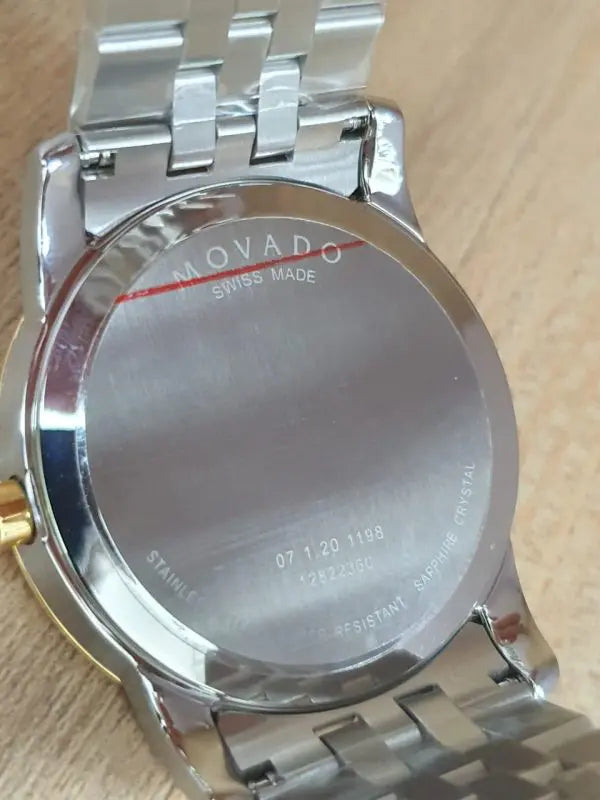 MOVADO Men’s Swiss Made Quartz Stainless Steel Black Dial 40mm Watch 0606879