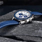 PAGANI DESIGN MEN'S WATCH CHRONOGRAPH JAPANESS QUARTZ MOVEMENT SILVER BLUE STRAP SKU-PD-1701V3