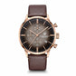 Pagani Design Brown Leather Strap Grey Dial Chronograph Quartz Watch for Gents - PD2720K