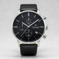PAGANI DESIGN MEN'S WATCH CHRONOGRAPH SILVER STAINLESS STEEL BLACK DAIL BLACK STRAP SKU-PD-2720K