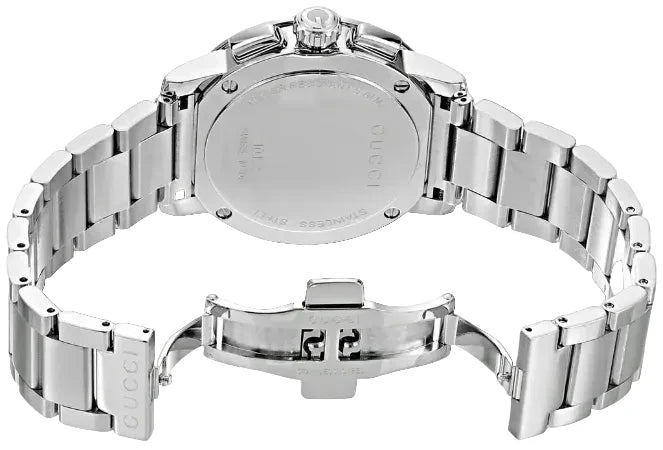 Gucci Men’s Swiss Made Quartz Stainless Steel Silver Dial 44mm Watch YA101204