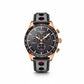 TISSOT Men’s Quartz Swiss Made Black Leather Strap Black Dial 42mm Watch T100.417.36.051.00