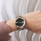 Gucci Women’s Swiss Made Quartz Silver Stainless Steel Black Dial 37mm Watch YA133307