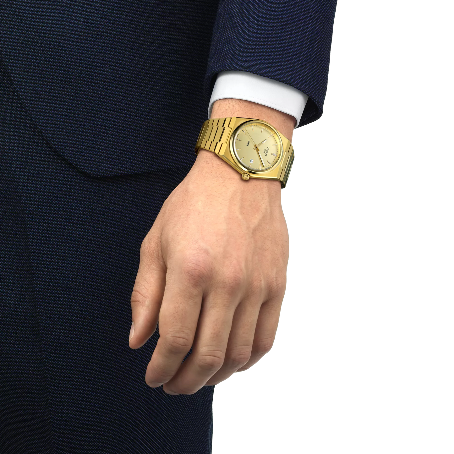 TISSOT PRX Men’s Swiss Made Quartz Gold Stainless Steel Gold Dial 40mm Watch T137.410.33.021.00