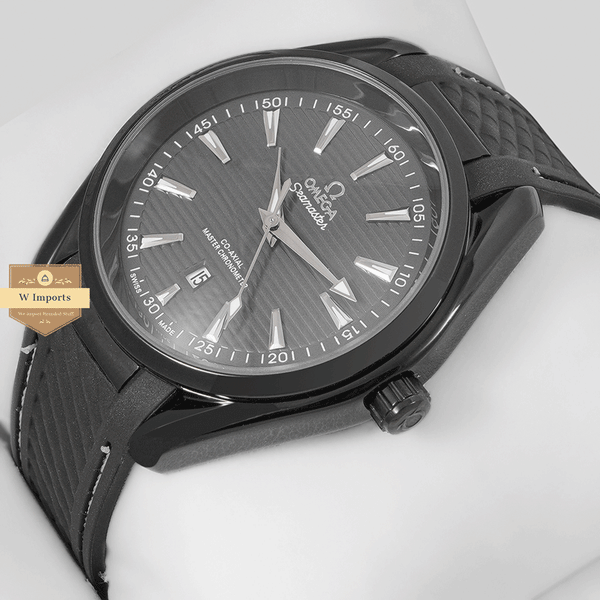 NEW ADDITION ALL BLACK WITH BLACK DAIL & SILICON STRAP