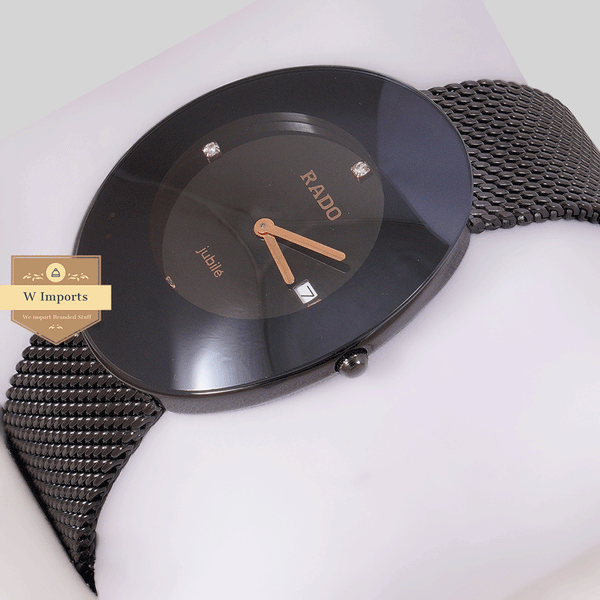 NEW COLLECTION ALL BLACK WITH BLACK DAIL ROSE GOLD FIGURE & SHEFFER CHAI WATCH